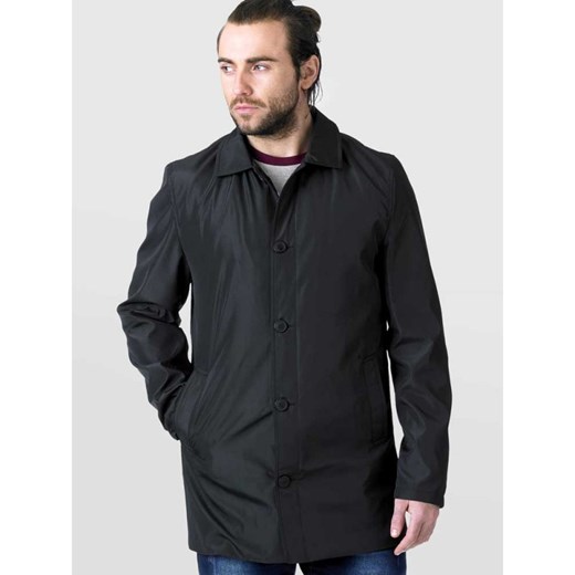 D555 Hampton Płaszcz Męski Czarny Duże Rozmiary czarny Duke 4XL promocyjna cena Biggie.PL