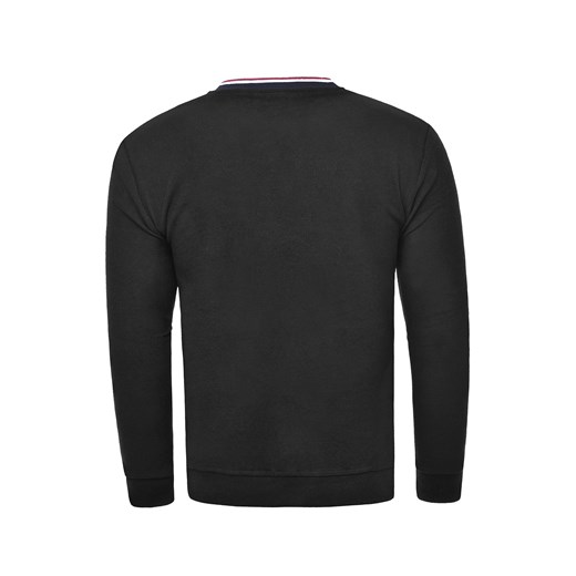 Ciepły sweter męski CMR 4809  - czarny Risardi  XL 