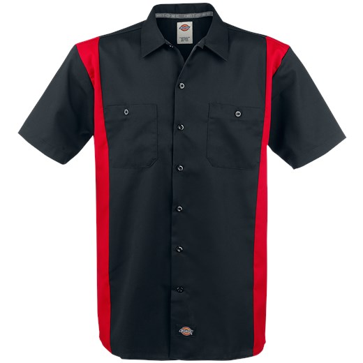 Dickies Two Tone Work Shirt Workershirt czarny/czerwony Dickies  L EMP