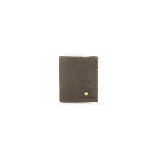 Brązowy męski portfel skórzany Peterson 331 Peterson szary  Galmark