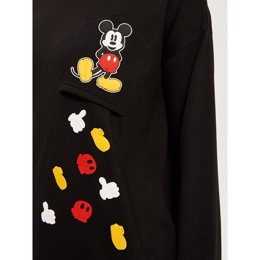 Sinsay - Bluza z aplikacją disney - Czarny czarny Sinsay S 