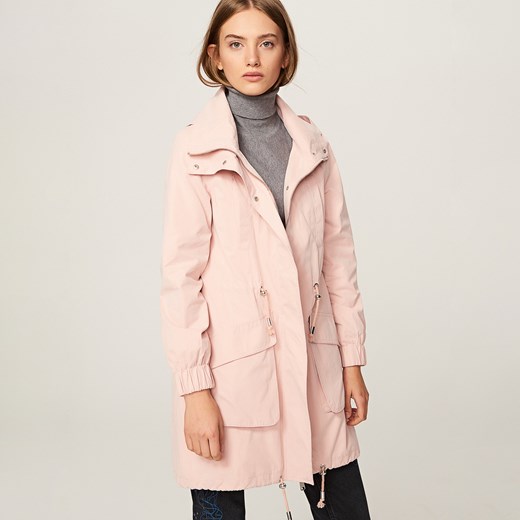 Reserved - Płaszcz z dużymi kieszeniami - Różowy