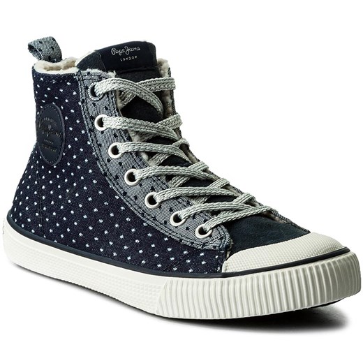 Trampki PEPE JEANS - Industry Ripped PGS30307 Navy 595 Pepe Jeans szary 35 eobuwie.pl