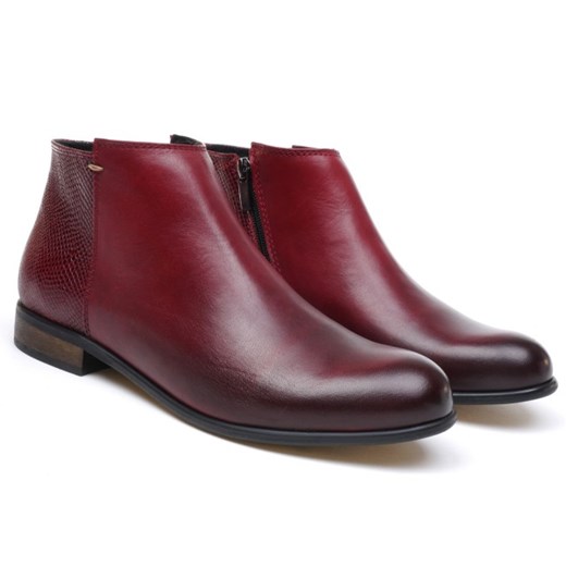 Botki damskie Lesta 6444 bordo 37 bordowy