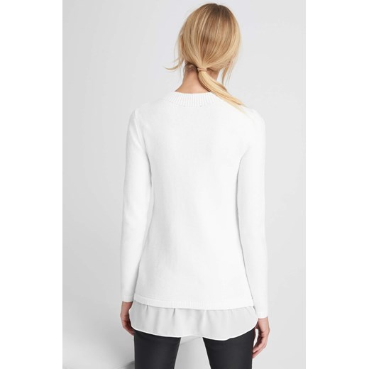 Sweter 2-w-1 bialy ORSAY XL orsay.com