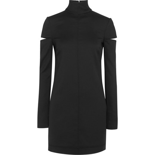 Cutout wool-blend turtleneck mini dress    NET-A-PORTER