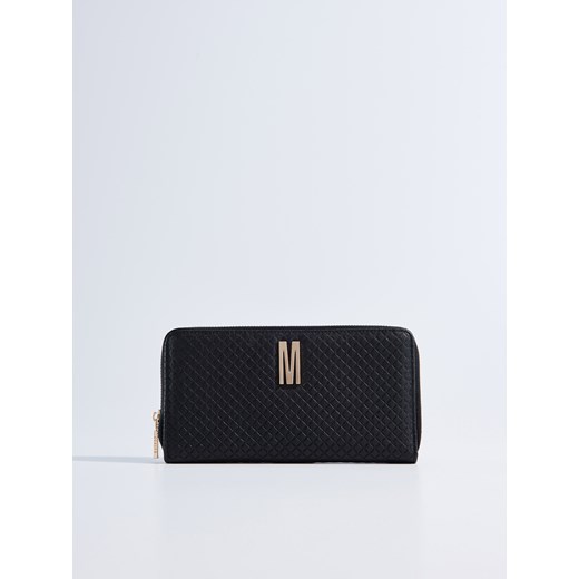 Mohito - Duży portfel z ozdobnym logo - Czarny czarny Mohito One Size 