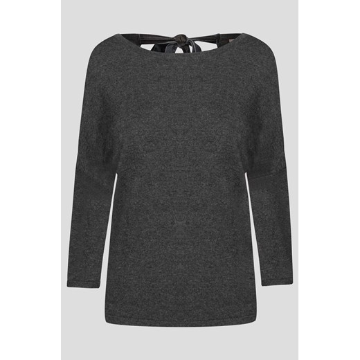 Gładki sweter z kokardą szary ORSAY XS orsay.com
