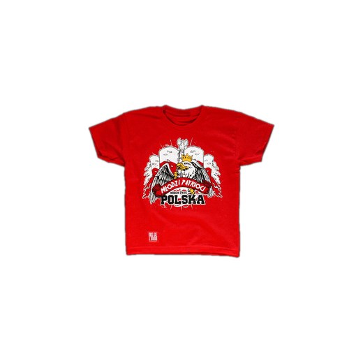 Koszulka dziecięca ULTRAPATRIOT "Młodzi Patrioci" czerwona (KDZ.ULP.DZ1)