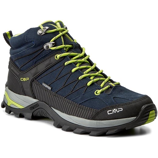 Trekkingi CMP - Rigel Mid Trekking Shoes Wp 3Q12947 Asphalt/Limegreen 83BD szary Cmp 47 eobuwie.pl