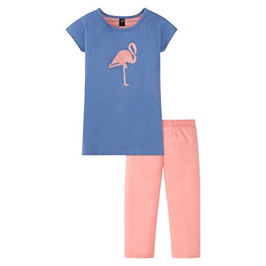 Schiesser dziewczęcy strój dwoma częściowy piżama Teens dziewcząt krótki -  128 Schiesser niebieski sprawdź dostępne rozmiary okazyjna cena Amazon 