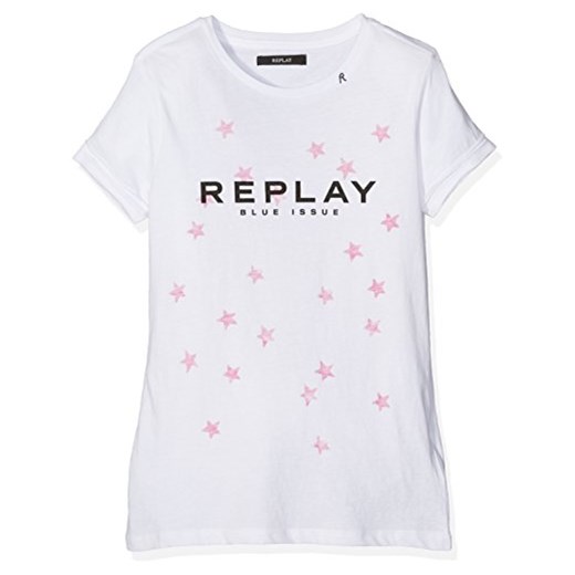 T-shirt dziewczęcy Replay - Replay szary sprawdź dostępne rozmiary okazja Amazon 