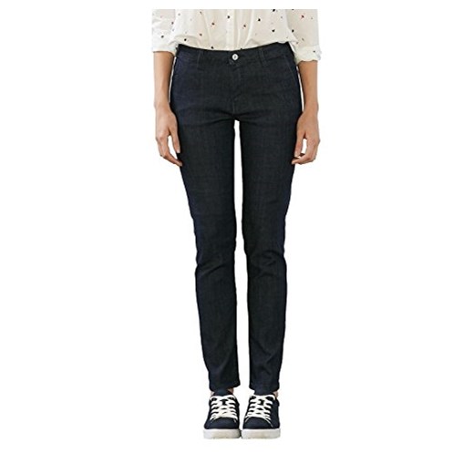Damskie spodnie dżinsy EDC by Esprit -  w stylu chino 30W / 32L Edc By Esprit czarny sprawdź dostępne rozmiary Amazon