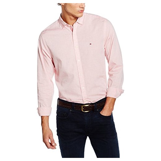 Tommy Hilfiger męska koszula Business, kolor: różowy bezowy Tommy Hilfiger sprawdź dostępne rozmiary wyprzedaż Amazon 