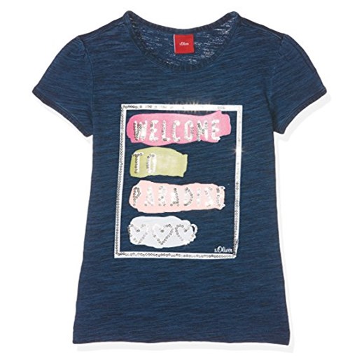 S. Oliver dziewczyny T-Shirt z krótkim rękawem -  krój regularny 104 S.Oliver szary sprawdź dostępne rozmiary okazja Amazon 