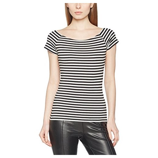 Only damski T-Shirt onllive Love Stripe SS Off Shoulder Top -  36 (rozmiar producenta: S) Only szary sprawdź dostępne rozmiary wyprzedaż Amazon 