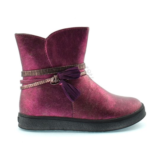 Buty jesienno-zimowe dla dzieci American Club 16093E - Różowy || Fioletowy