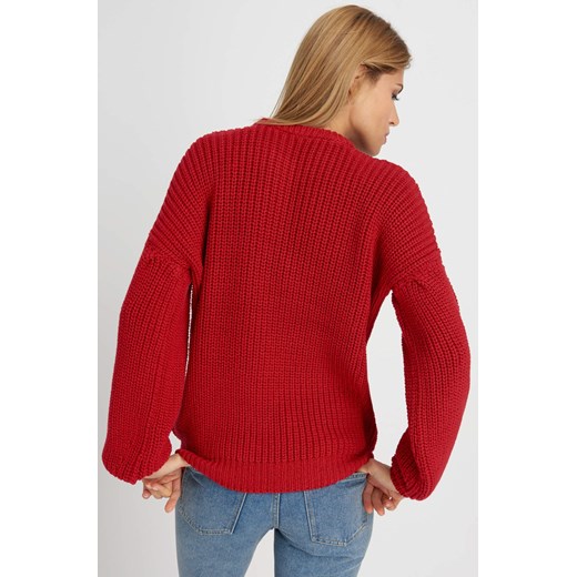 Sweter oversize czerwony ORSAY S orsay.com