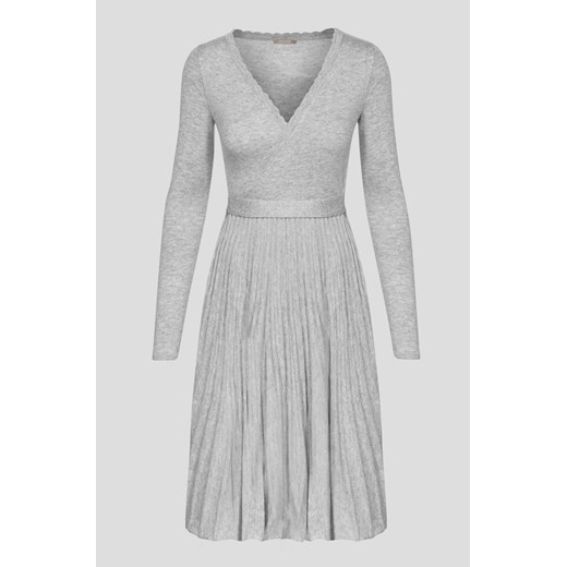 Sukienka swetrowa z plisami ORSAY szary L orsay.com