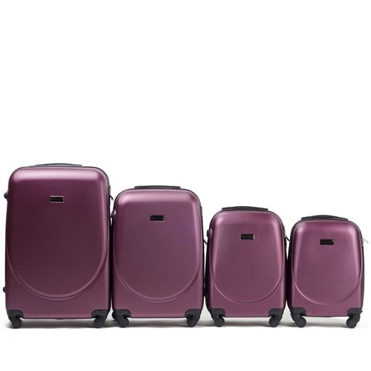 Walizka duża bagażowa L NIEBIESKA ABS+ CARBON fioletowy Solier By Wings  Solier
