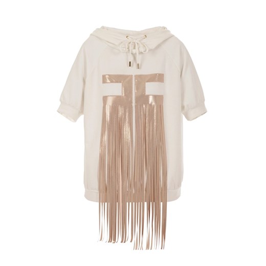 ELISABETTA FRANCHI - BLUZA Z FRENDZLAMI MOVES Elisabetta Franchi 42 luxury-fashion.pl