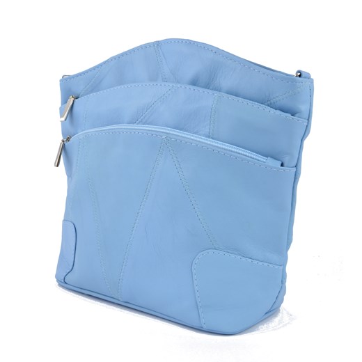 Listonoszka TMS803 niebieski niebieski Milskór  Oka Bags