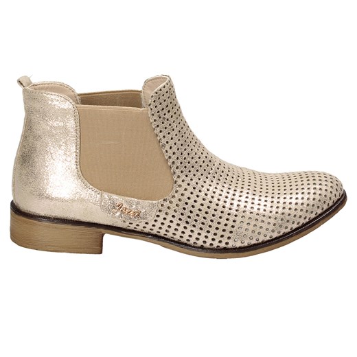 Złote sztyblety damskie JEZZI Jezzi 39 Wojtowicz Awangarda Shoes