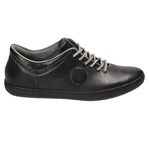 Czarne półbuty męskie BADURA  Badura 44 Wojtowicz Awangarda Shoes