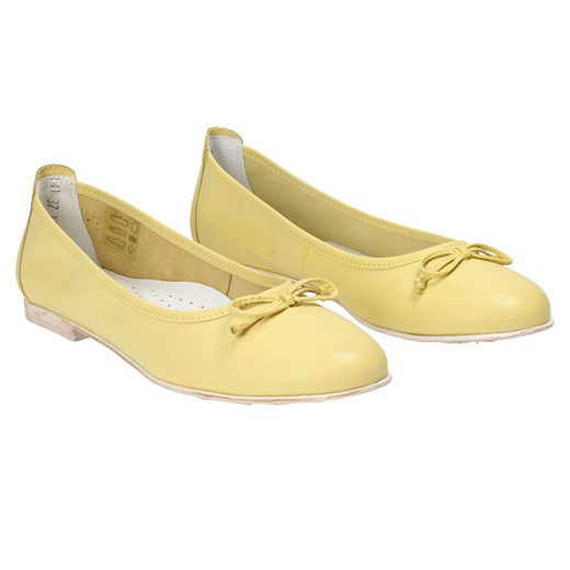 Żółte baleriny damskie WOJTOWICZ  Wojtowicz 40 Wojtowicz Awangarda Shoes