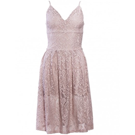Sukienka koronkowa na ramiączkach rozowy Jo-Li XS showroom.pl okazyjna cena 