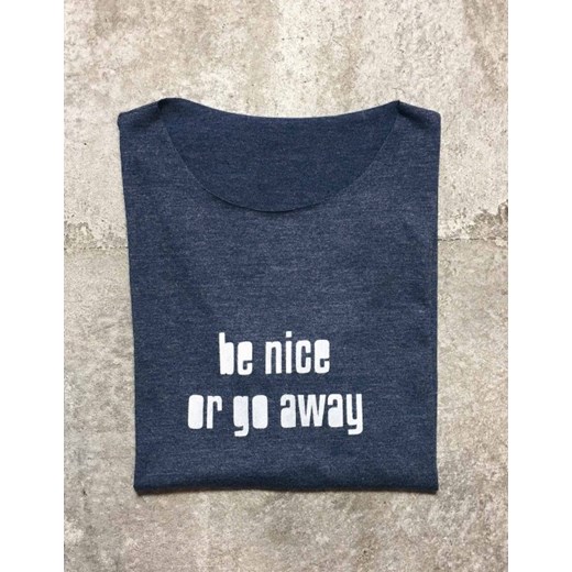 T-shirt Be nice Gego szary S showroom.pl