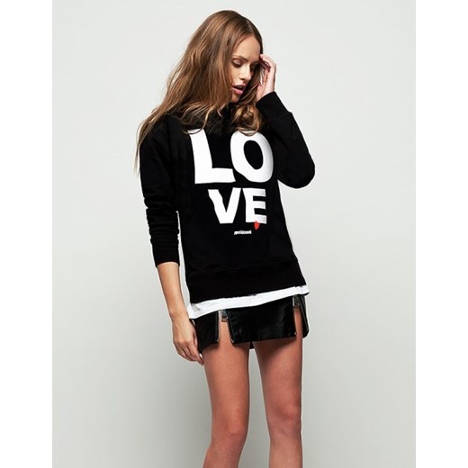 Bluza damska Oversize Love Plants By Paprocki&brzozowski czarny M promocja showroom.pl 
