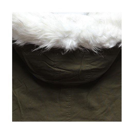 PŁASZCZ PARKA Z FUTERKIEM I KAPTUREM A7 KHAKI netmoda.pl w PŁASZCZ PARKA Z FUTERKIEM I KAPTUREM A7 KHAKI netmoda.pl w