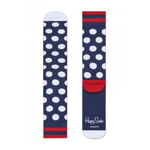 Skarpetki Athletic Happy Socks Big Dot Navy granatowy Happy Socks 41/46 okazja showroom.pl 