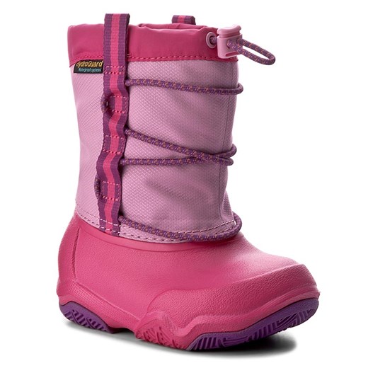 Śniegowce CROCS - Swiftwater Waterproof Boot K 204657 Party Pink/Candy Pink Crocs rozowy 33.5 eobuwie.pl