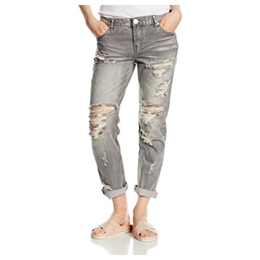 Spodnie jeansowe One Teaspoon dla kobiet, kolor: szary One Teaspoon bezowy sprawdź dostępne rozmiary okazyjna cena Amazon 
