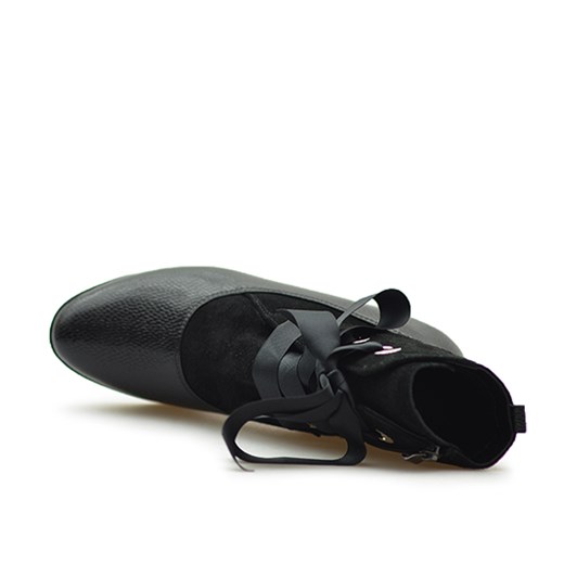 Trzewiki Ulmani Shoes 24815 Czarne lakier+ zamsz Ulmani Shoes Arturo-obuwie