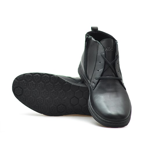 Trzewiki Badura 4558-F Czarne lico Badura czarny  Arturo-obuwie