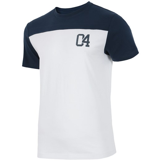 T-shirt męski TSM210 - biały  4F  