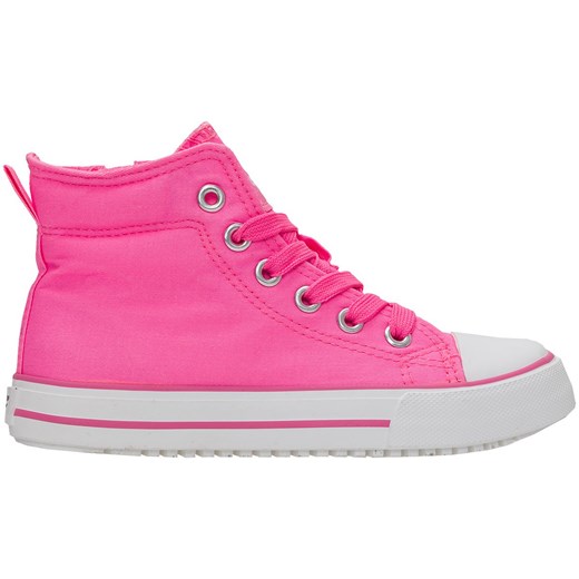 Buty lifestyle dla małych dziewczynek JOBDC102z - róż fluo rozowy 4f Junior  4F