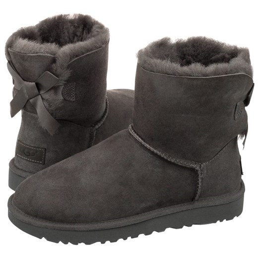 Buty UGG Australia W Mini Bailey Bow II 1016501 W/GREY (UA13-c) Ugg Australia 37 ButSklep.pl