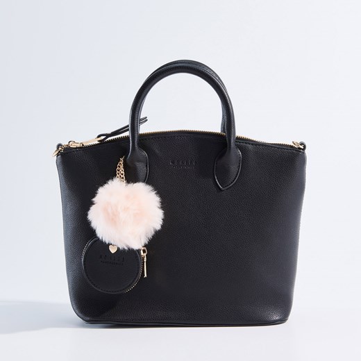 Mohito - Mała torebka typu city bag z pomponem - Czarny Mohito czarny One Size