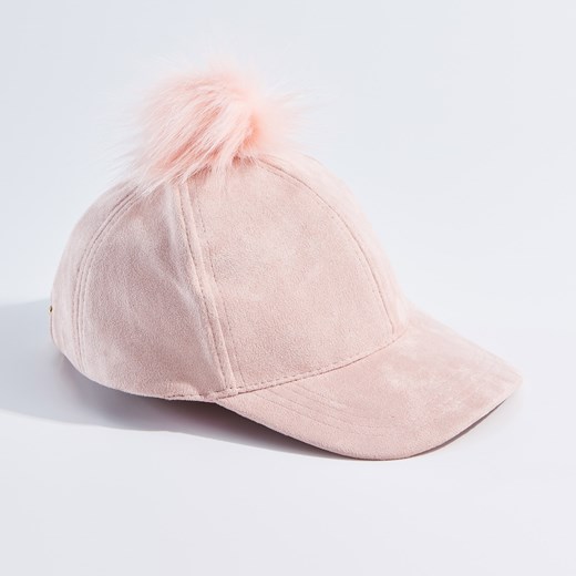 Mohito - Damska czapka z daszkiem little princess - Różowy