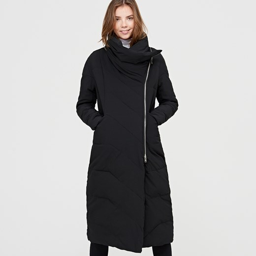 Cropp - Nowoczesny płaszcz z ociepleniem - Czarny czarny Cropp L 