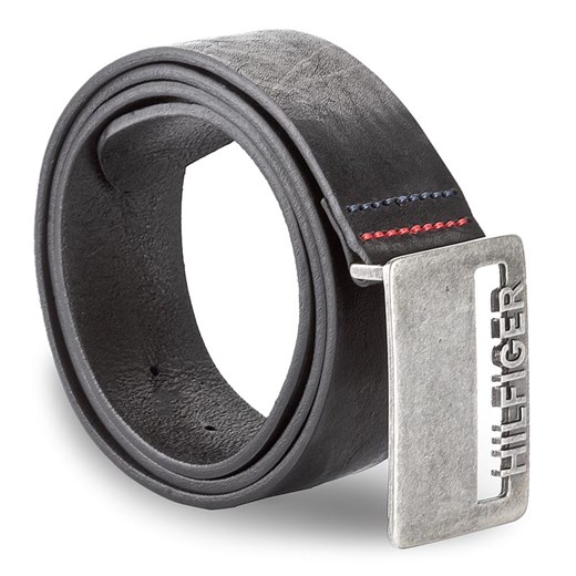 Pasek Męski TOMMY HILFIGER - DENIM Thd Cut Plaque Belt 4.0 AM0AM02791 90 002