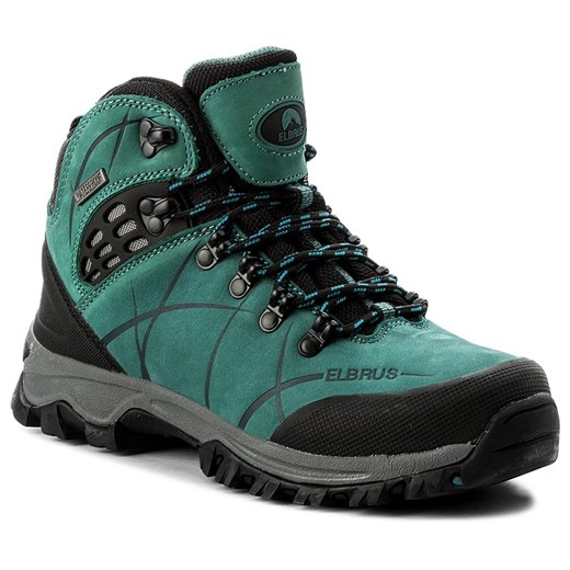 Trekkingi ELBRUS - Mendoza Mid Wp Wo's Peacock/Turquoise/Black zielony Elbrus 38 eobuwie.pl