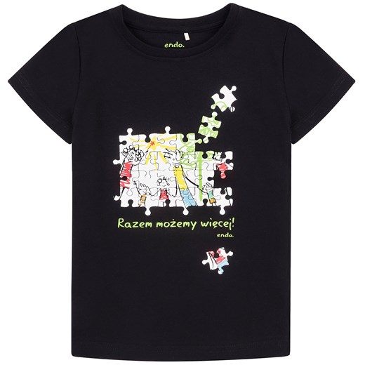 Razem możemy więcej - T-shirt z krótkim rękawem dla chłopca 9-13 lat  Endo 158-164 endo.pl
