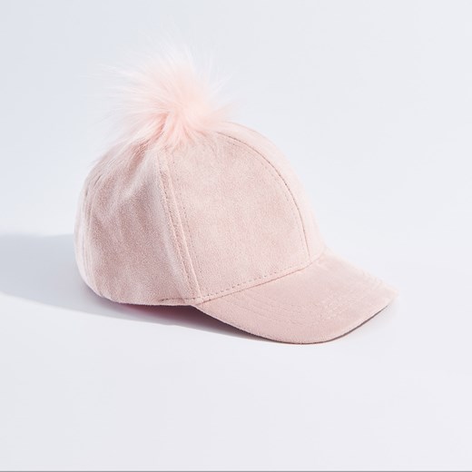 Mohito - Dziewczęca czapka z daszkiem litlle princess - Różowy bezowy Mohito One Size 