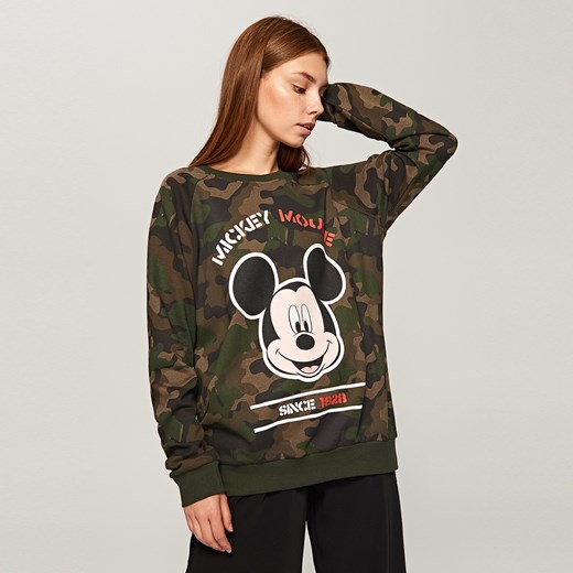 Reserved - Bluza disney - Zielony szary Reserved L 