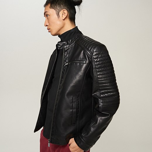 Reserved - Kurtka typu biker jacket - Czarny czarny Reserved XXL 